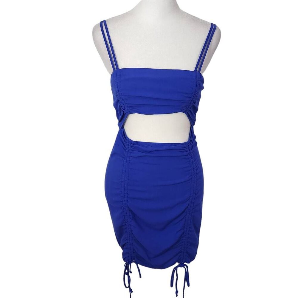 Wild Fable Blue Mini Dress with Cut Out Size Small Blue Bodycon Mini Dress